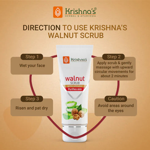 Krishna'S Herbal & Ayurveda Walnut Scrub
