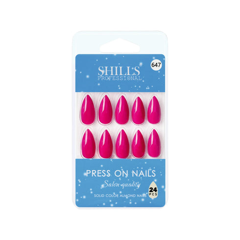 Shills Professional Glossy Solid Color Nails Sharp Almond(SPN631-SPN656)