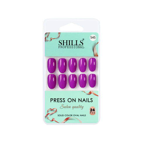 Shills Professional Glossy Solid Color Nails Oval(SPN527-SPN552)
