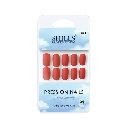Shills Professional Matte Solid Color Nails Square(SPN667-SPN676)