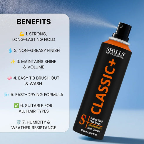 Shills Professional Classic+ Super Hold Hair Spray