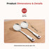 Vinod Stainless Steel Queens Perforated Skimmer Heavy Gauge Strainer Jhara 36.5 cm I Set of 2 I no 1