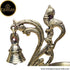 Tamas Brass Handcrafted Peacock Diya with Bell with Antique Finish