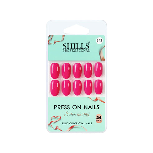Shills Professional Glossy Solid Color Nails Oval(SPN527-SPN552)