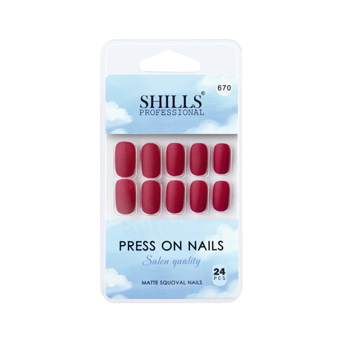 Shills Professional Matte Solid Color Nails Square(SPN667-SPN676)
