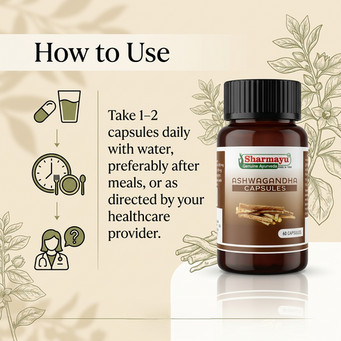 Sharmayu Ayurveda Ashwagandha Capsules