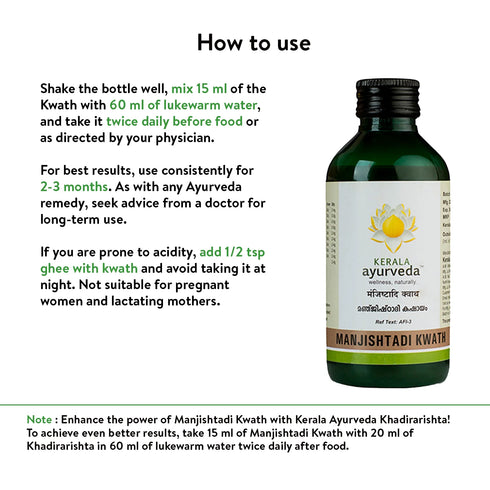 Kerala Ayurveda Manjishtadi Kwath