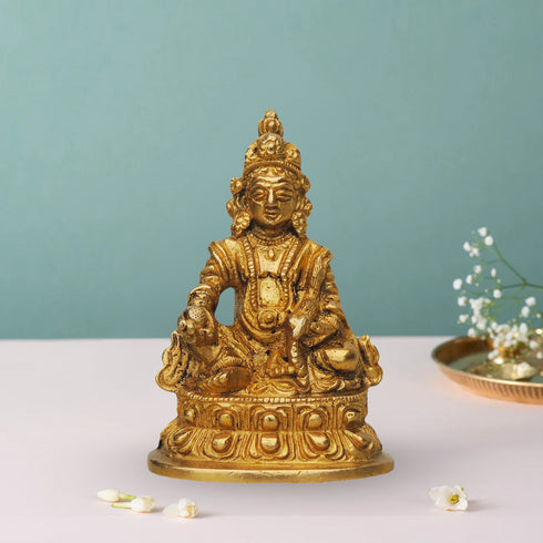 Brass Kuber Ji God Statue 0.29Kg