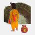 Raj Fancy Dresses Radha and Krishna Cotton| Lehriya Janmashtami Mythological Character Costume