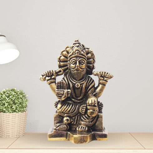 Brass Vishwakarma Ji Idol Statue 0.3Kg