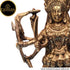Tamas Brass Handcrafted Mahakali Kalika Maa Statue / Idol with Antique Finish ( Golden) (Pack of 1)