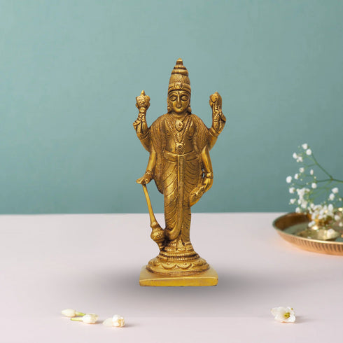 Brass Vishnu Ji Statue 0.23Kg