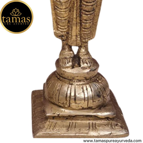 Tamas Brass Handcrafted Pavai Lamp with Antique Finish