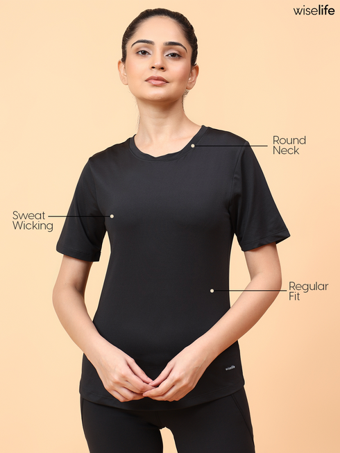 Wiselife Active Classic T-shirt (Black)