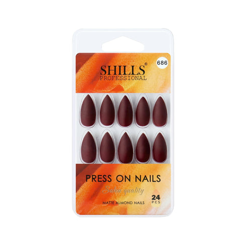 Shills Professional Matte Solid Color Nails Square(SPN677-SPN686)