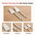 Vinod Stainless Steel Cake Desserts Server Set of 2 Highest Grade Stainless Steel Mirror Finish Rust Free Dishwasher Safe