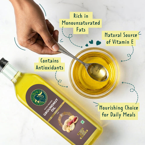 GirOrganic Wood Pressed Groundnut Oil