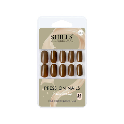Shills Professional Glossy Solid Color Nails Square(SPN553-SPN578)