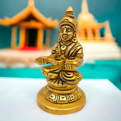 Tamas Brass Annapurna Handmade Statue/Idol(Golden)