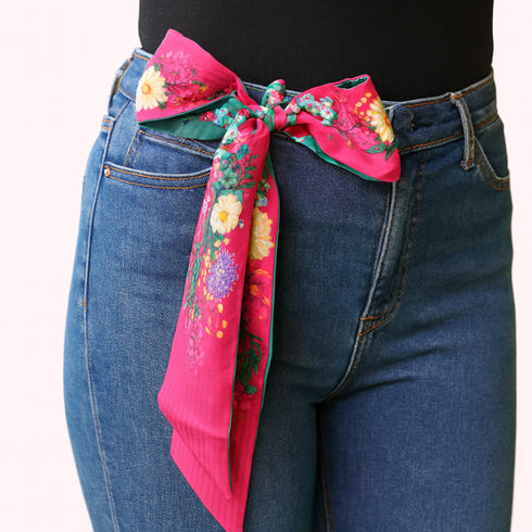 Parul Garg Beauty Petal Twirl Twilly Scarf