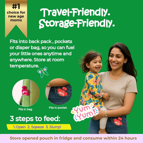 Happa Healthy Baby Food Puree Travel Pack