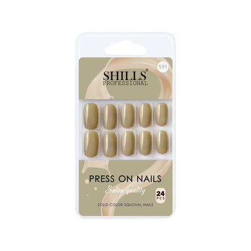 Shills Professional Glossy Solid Color Nails Square(SPN579-SPN604)