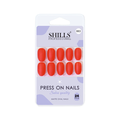 Shills Professional Matte Solid Color Nails Oval(SPN657-SPN666)