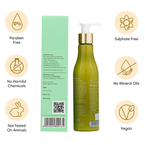 Theearthcollective in Oily Hair Hair Conditioner Kaffir Lime Jojoba & Grapefruit