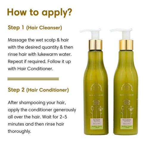 Theearthcollective in Combo Nourishing Hair Hair Cleanser & Conditioner Pack