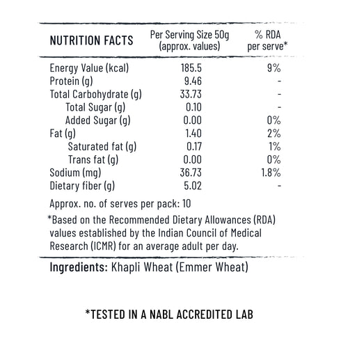 Jiwa Pure Khapli Wheat Dalia