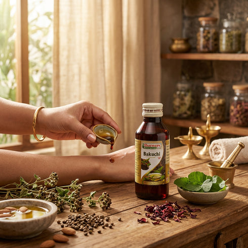 Sharmayu Ayurveda Bakuchi Tel