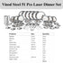 Vinod 51 Pieces Laser Stainless Steel Dinner Set Heavy Gauge steel Tough and Strong Durable shine Dishwasher safe and ISI certified