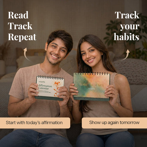 Wiselife Mindful Living Combo | Affirmation Calendar & Habit Tracker