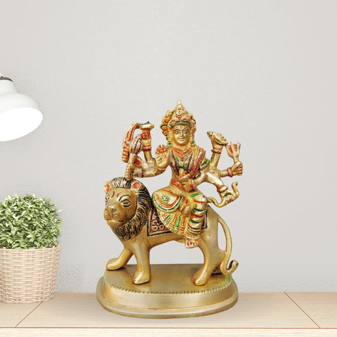 Brass Goddess Durga Superfine Idol 1Kg