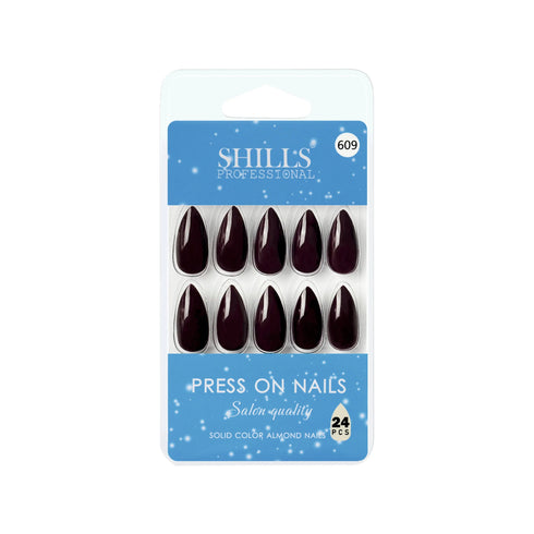 Shills Professional Glossy Solid Color Nails Sharp Almond(SPN605-SPN630)