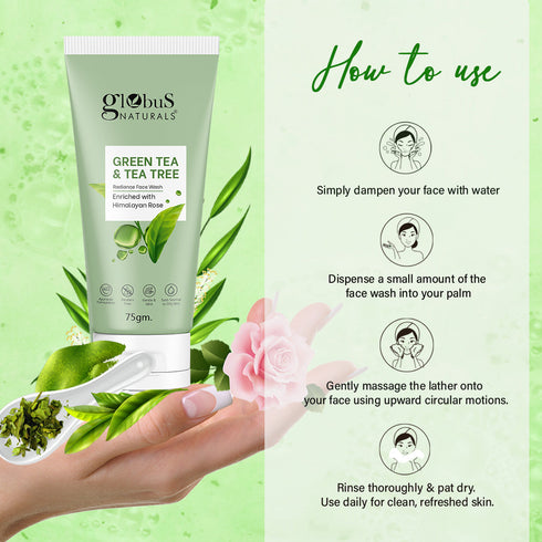Green Tea & Tea Tree Face Wash