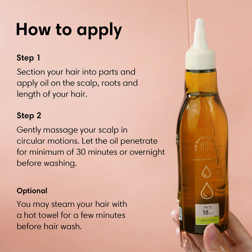 Theearthcollective in 18 in 1 Hair Oil The Multi functional Oil A complete blend