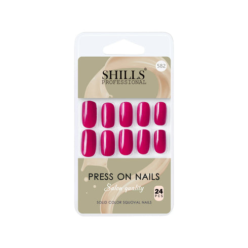 Shills Professional Glossy Solid Color Nails Square(SPN579-SPN604)