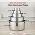 Vinod Claro Heavy Gauge Stainless Steel Tope Plain 1.5 mm Capacity 3000 ml