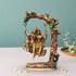 Brass Radha Krishna Jhula Colour God Idol 16.154Kg