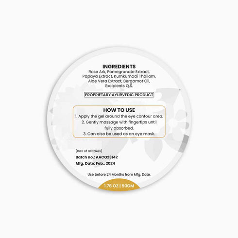 Wild Oak Intense Kumkumadi Eye Gel Formula For Dark Circles
