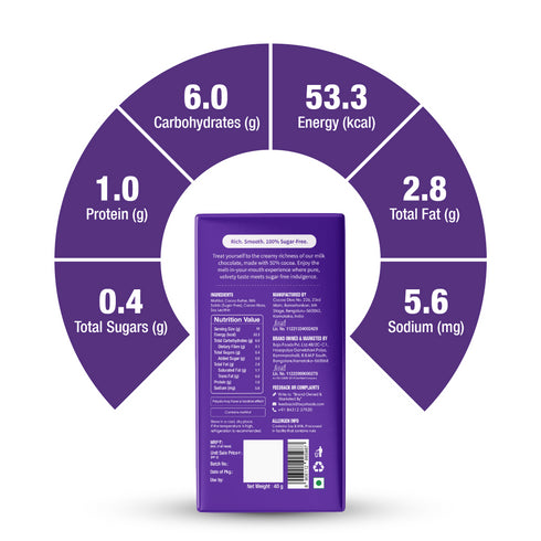 DiabeSmart Sugar Free Milk Chocolate Bar