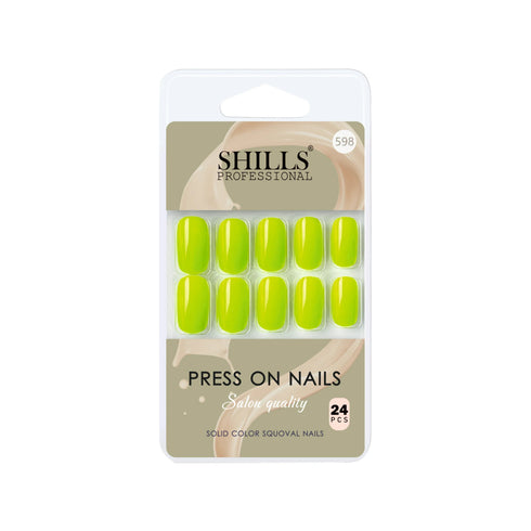 Shills Professional Glossy Solid Color Nails Square(SPN579-SPN604)