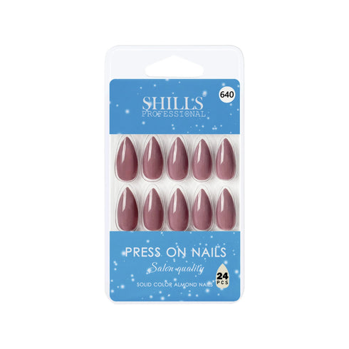 Shills Professional Glossy Solid Color Nails Sharp Almond(SPN631-SPN656)
