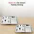 Vinod Stainless Steel 3 In 1 Compartment Plate with Round Edges Pav Bhaji Plate Idli Sambhar Plate Lunch Dinner Plate Pack of 2