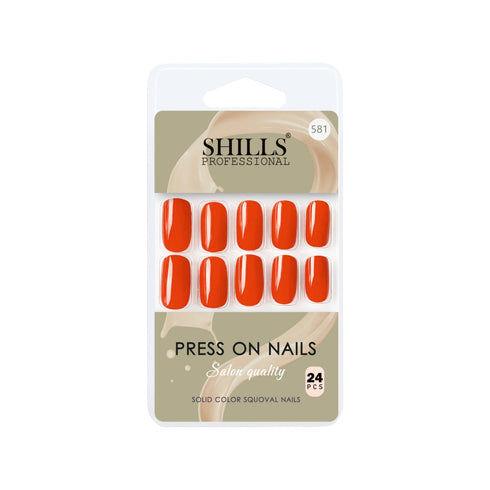 Shills Professional Glossy Solid Color Nails Square(SPN579-SPN604)