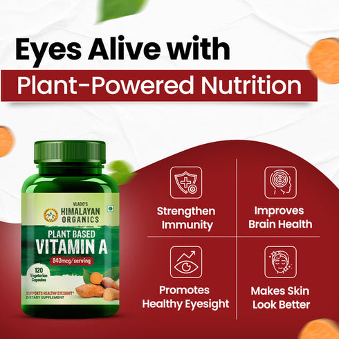 Himalayan Organics Plant Based Vitamin A Capsules