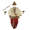 Vasthrlay Krishna Dress Costume Set In White and Red