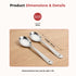 Vinod Stainless Steel Serving Paan Cooking Spoon Set of 2 29 cm Highest Grade Stainless Steel Mirror Finish Rust Free No 3