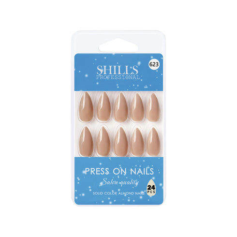 Shills Professional Glossy Solid Color Nails Sharp Almond(SPN605-SPN630)